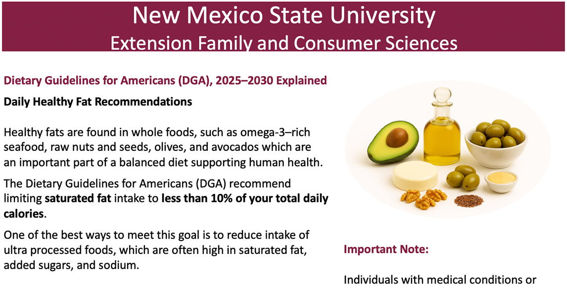 Screenshot of Healthy Fats PDF